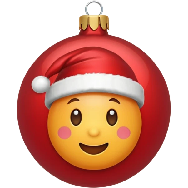 Christmas red ball emoji