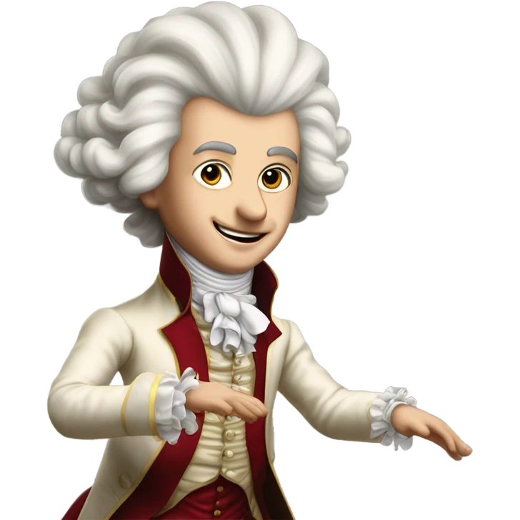 Mozart twerking emoji