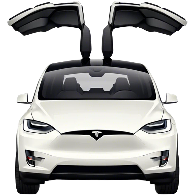Tesla Model X - Tesla (Model Year: 2022) (Iconic colour: Black) emoji