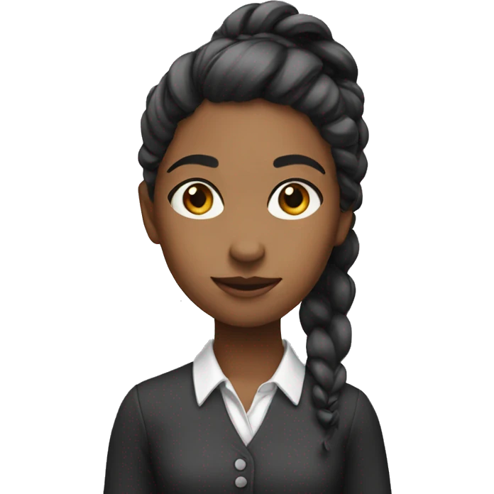 Smart girl emoji