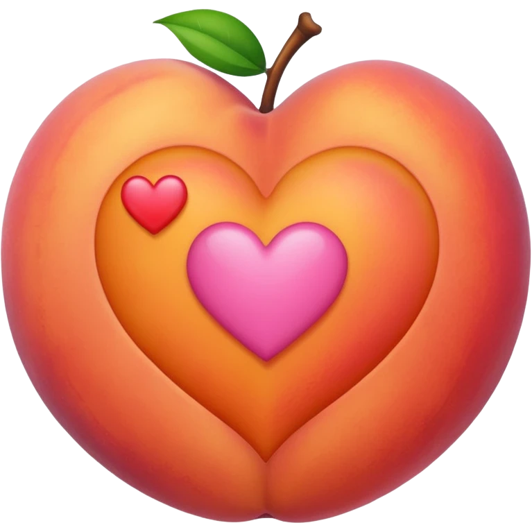 Peach sending love emoji