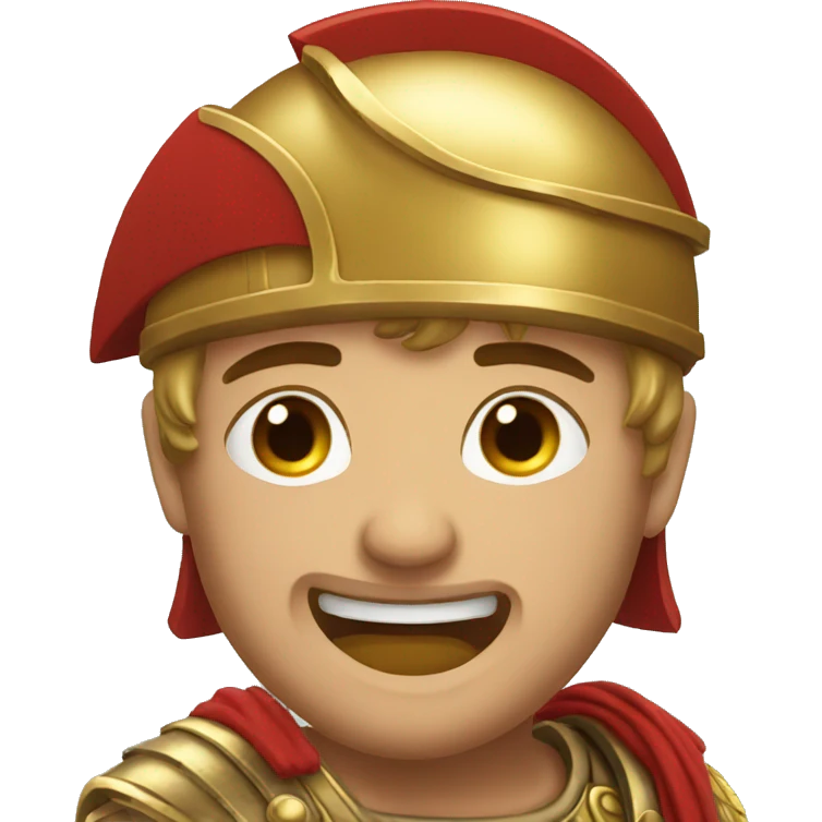 roman soldier crying out of laughter emoji