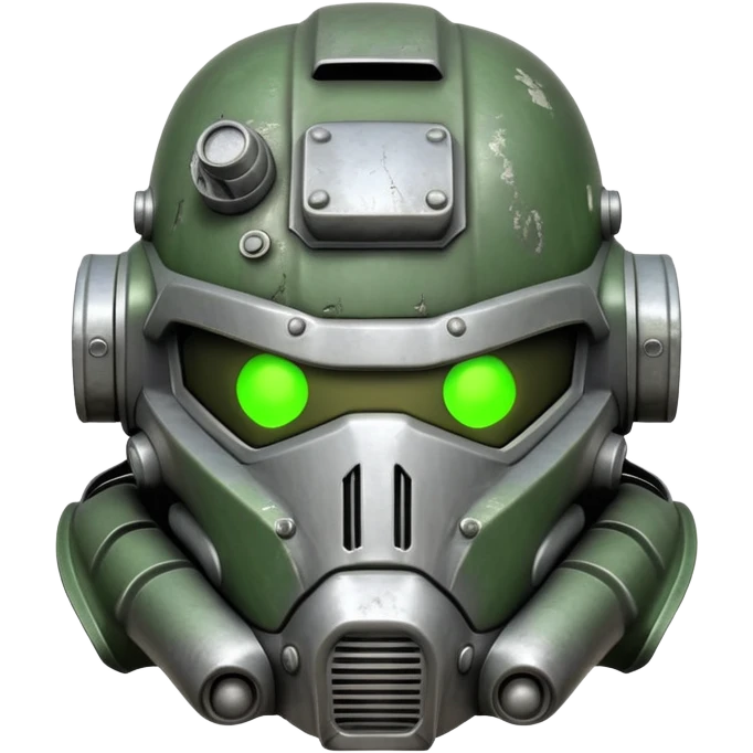 Fallout power armor helmet  emoji