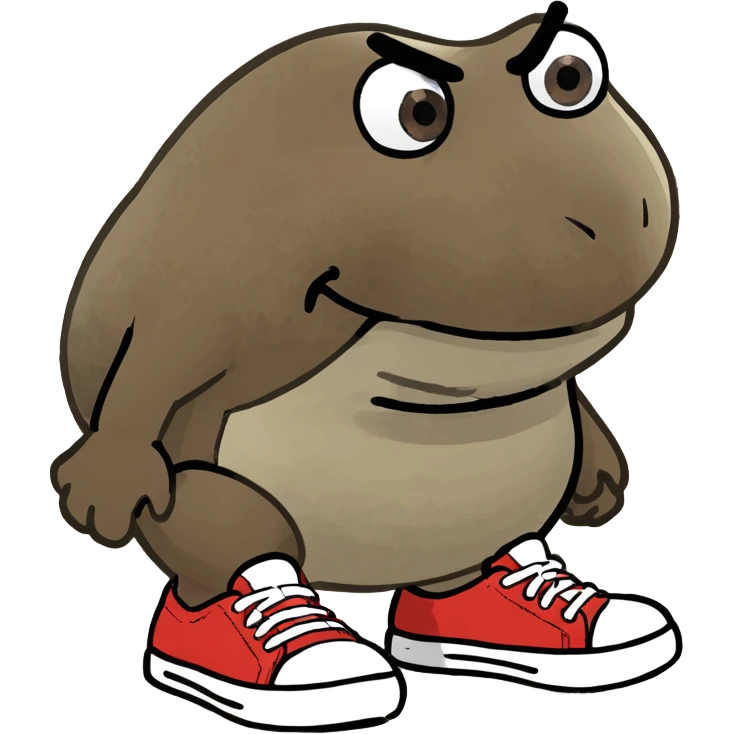 Super Mario goomba with feet covered with shoes  emoji