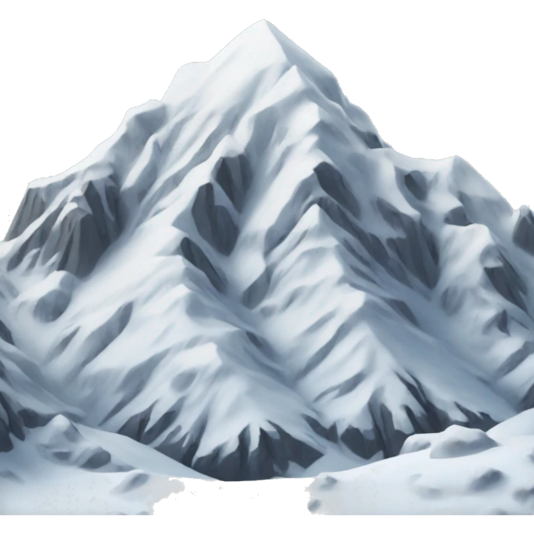 Mountains with snow emoji