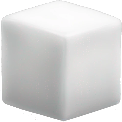 White sugar cube emoji