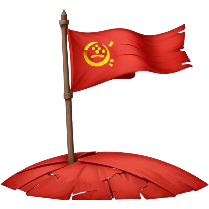 Red flag Northwest background is blue with sun emoji