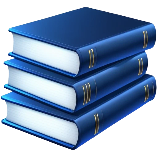 2 dark blue neon books emoji