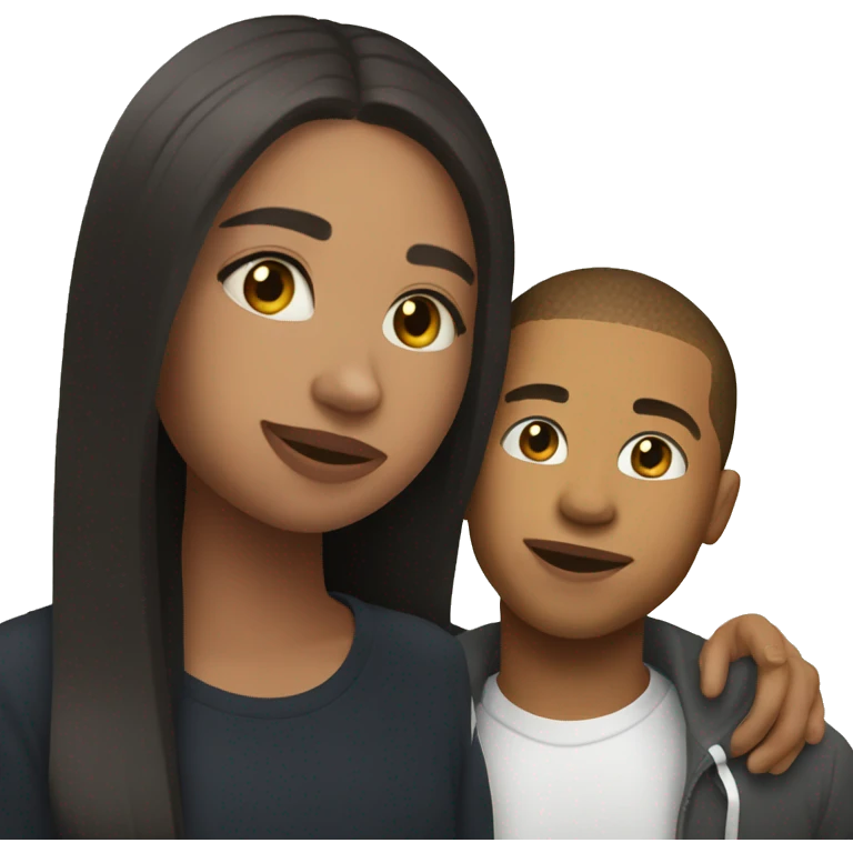 a girl beautiful with mbappe emoji
