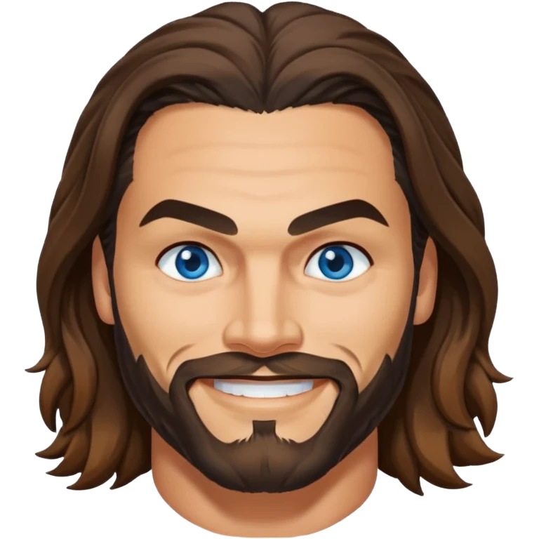 Blue eyes Jason mamoa longer hair smiling no shirt emoji