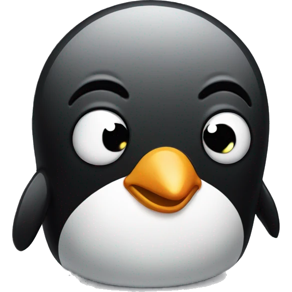 Crying penguin sad face emoji