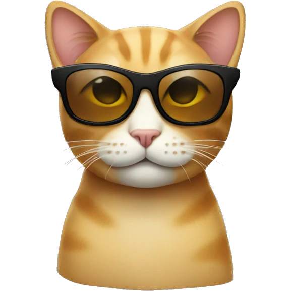 Cat with sunglasses emoji