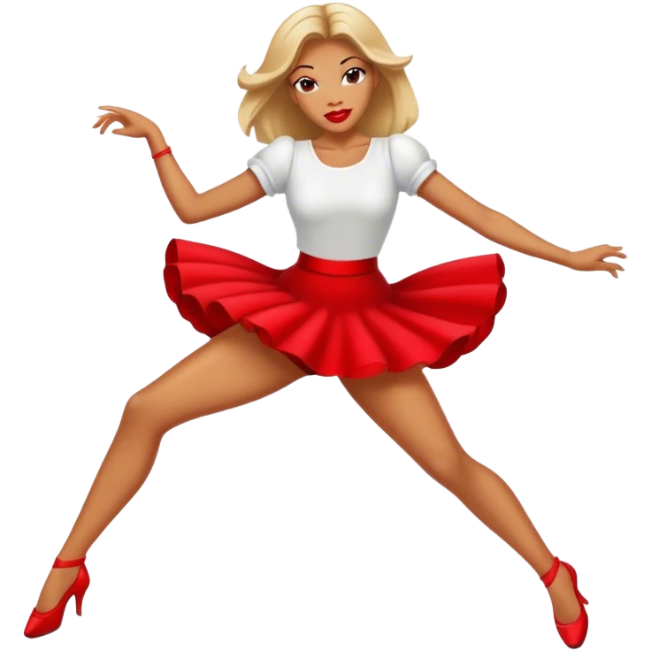 Sexy red dancing  emoji