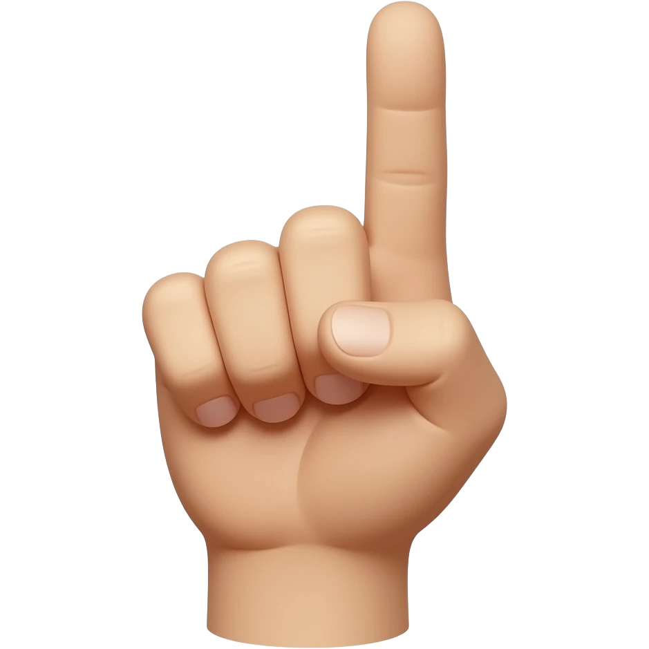 left hand guns up with index finger and thumb tilt hand  90 degreesupward pointing upward without a gun in the hand emoji