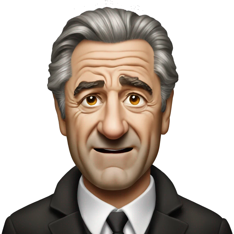 robert deniro portrait realistic rotten teeth swaggy haircut emoji