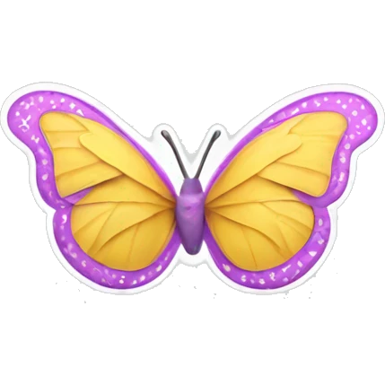 Bikini bra with butterlies emoji