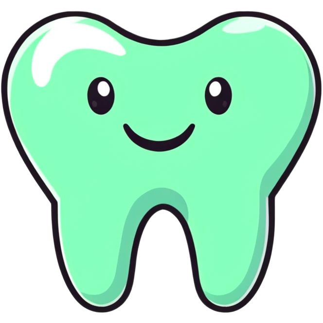 teeth app icon, clean modern dental application logo emoji