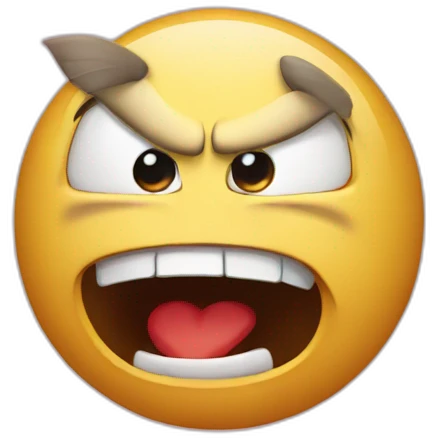 Anger with in love emoji