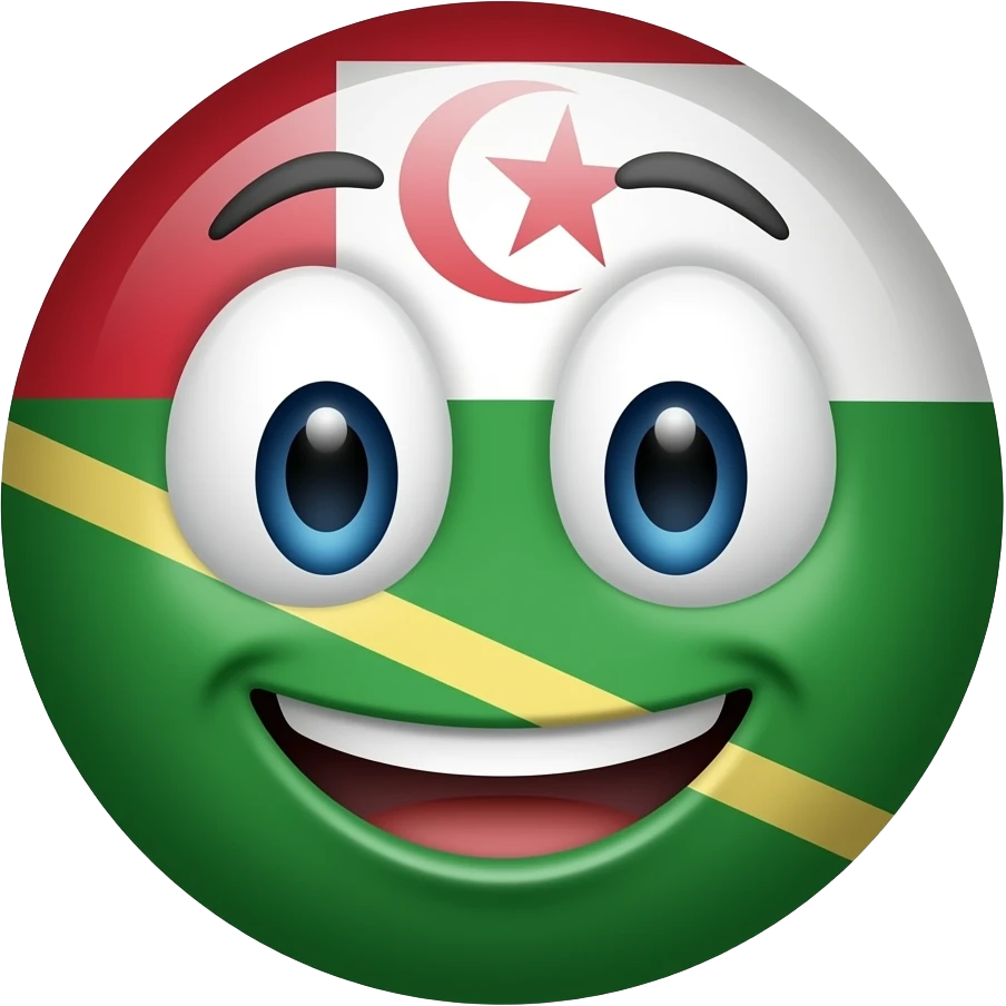 crée un emogi comme celui la : 😆  mais pour le flag des amazigh emoji