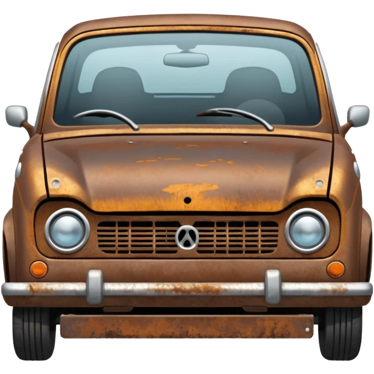 a tagging device on the bottom of a car emoji