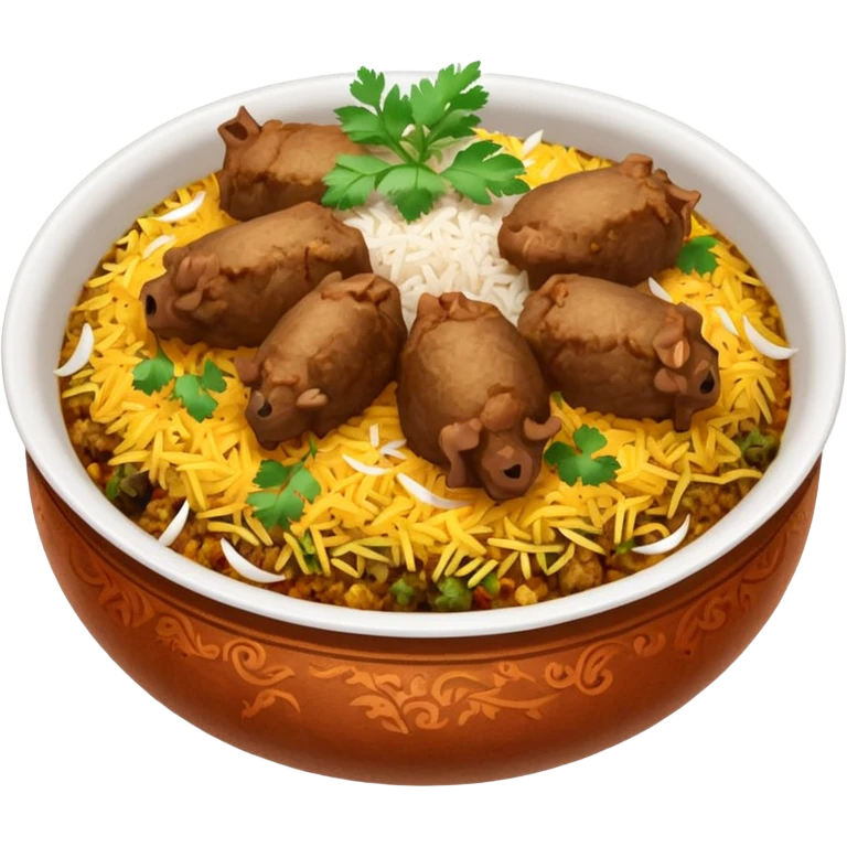 Hyderabadi Mutton Dum Biryani emoji