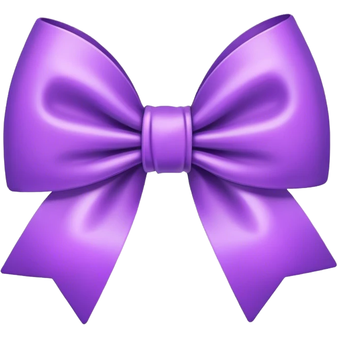 Purple bow png emoji
