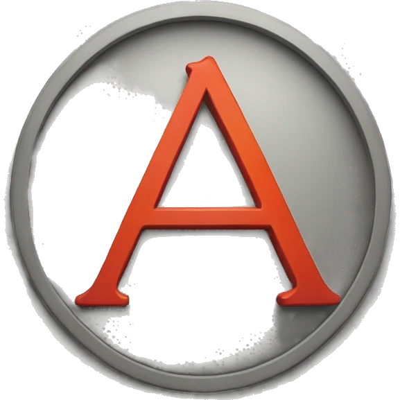 Anarchy sign letter A inside a circle emoji