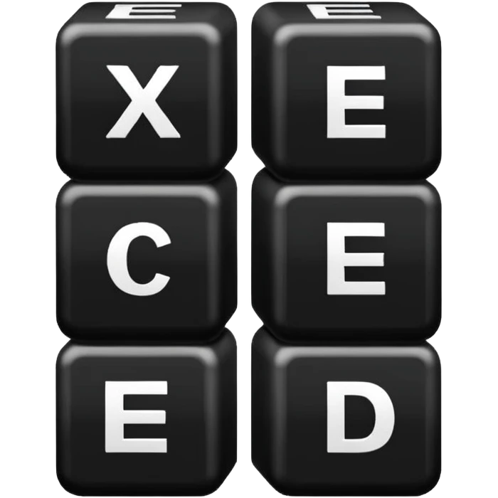 the word exceed emoji