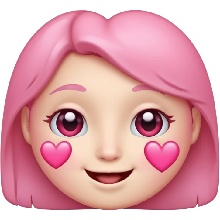 kissing face with pink heart emoji