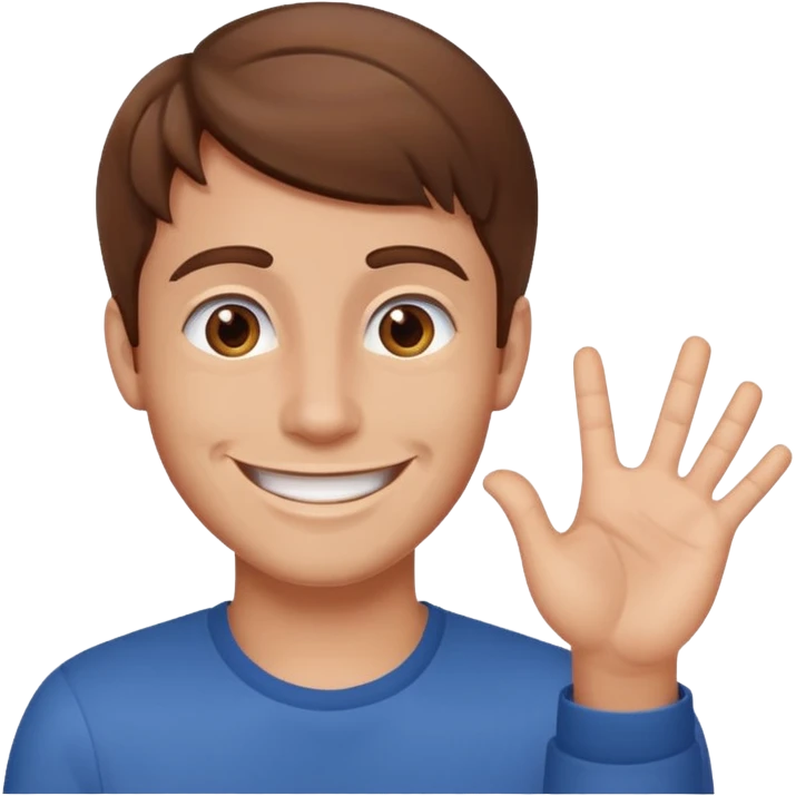 man with a friendly gesture saying 'okey' emoji