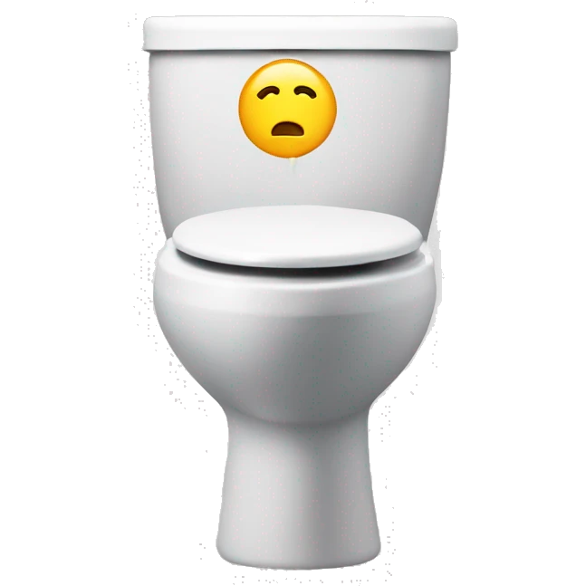 man’s head coming out of a toilet  emoji