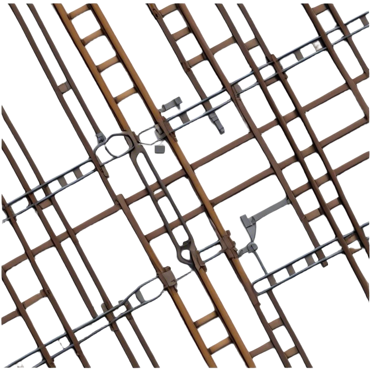 Train Tracks top view  emoji