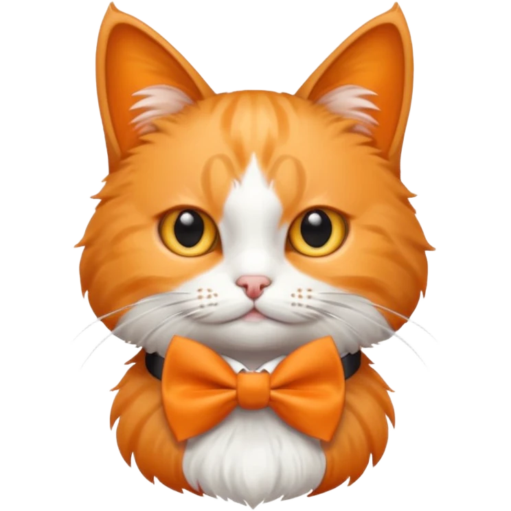 cat with a bow tie emoji