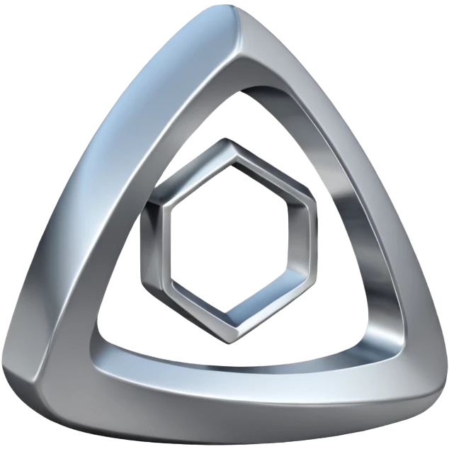 A modern abstract sculpture emoji