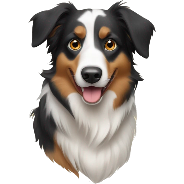 Australian Shepard and border collie mix emoji