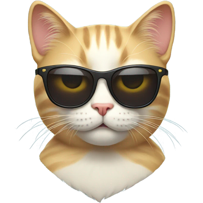Cat with sunglasses emoji