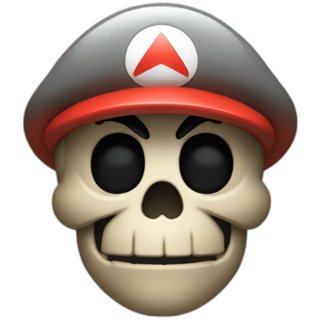 Mario skull emoji