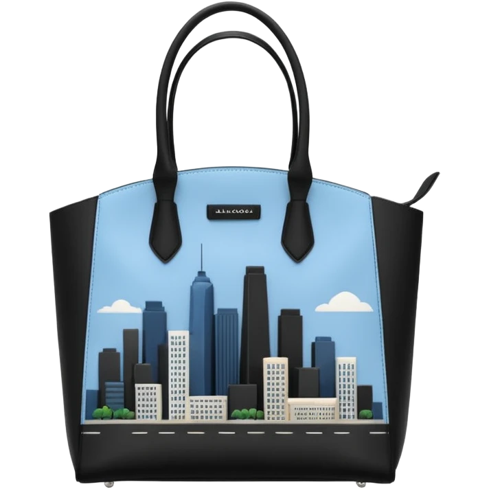 city tote bag from Balenciaga black with straps emoji