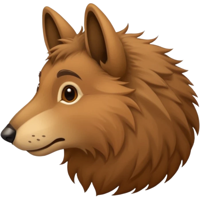 animal with  big nose, side view emoji