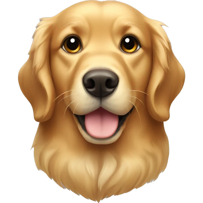 golden retriever with brown bow emoji
