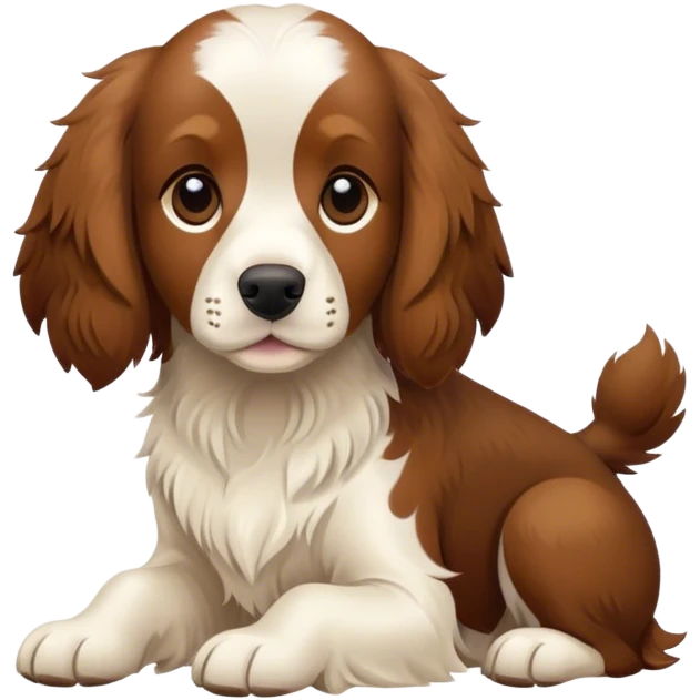 dog breed breton spaniel emoji