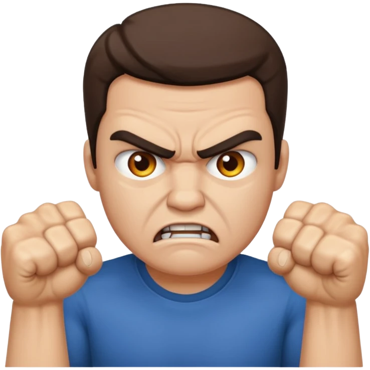 Angry ass person emoji