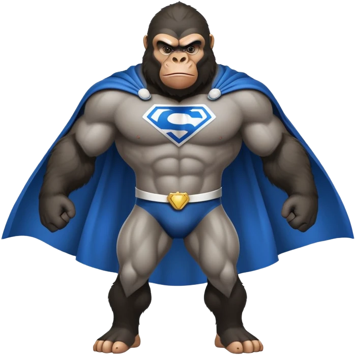 Israeli gorilla super hero emoji