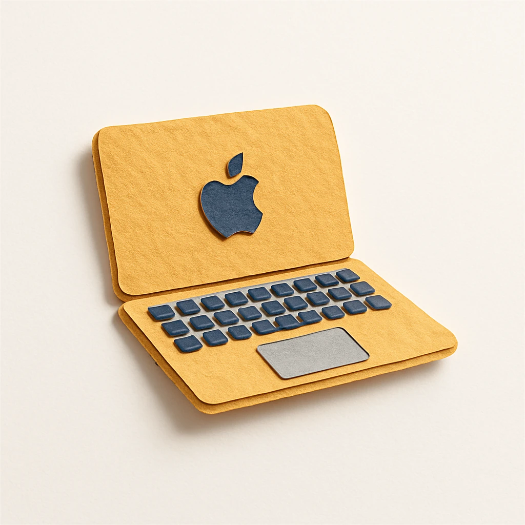 gold macbook laptop emoji