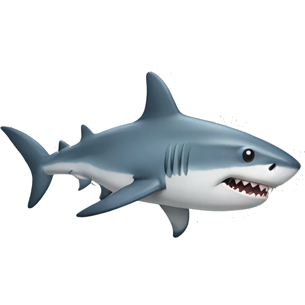 Shark with sad eyes emoji