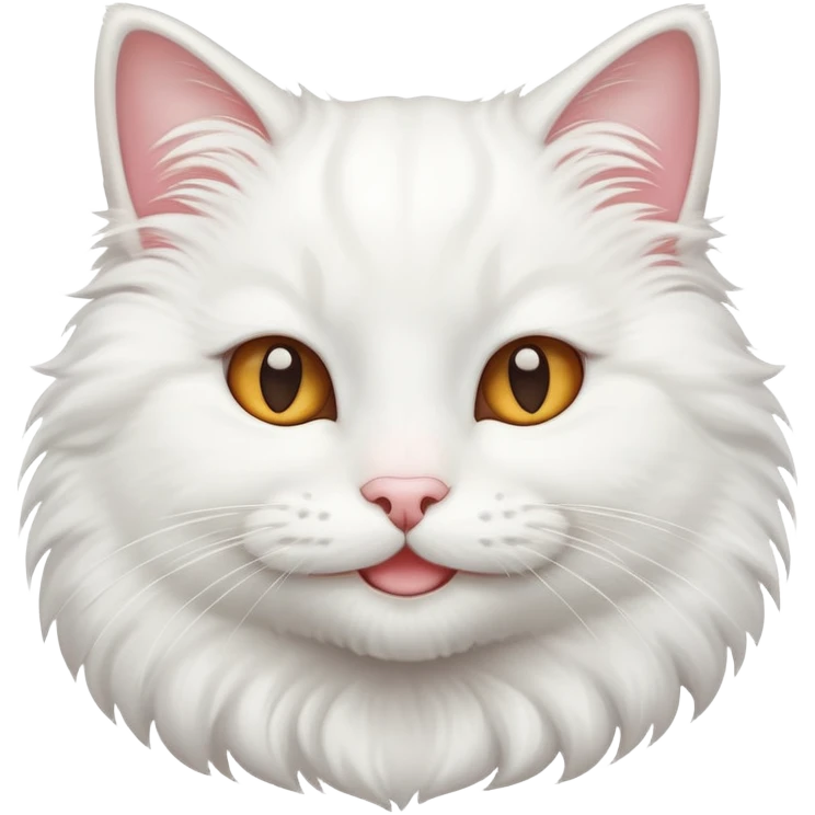smiling white cat emoji