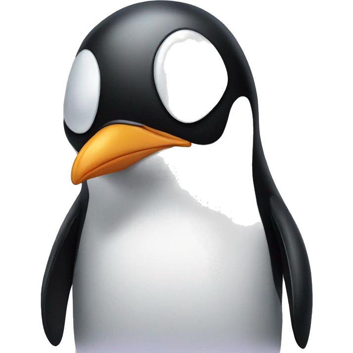 Penguin crying emoji
