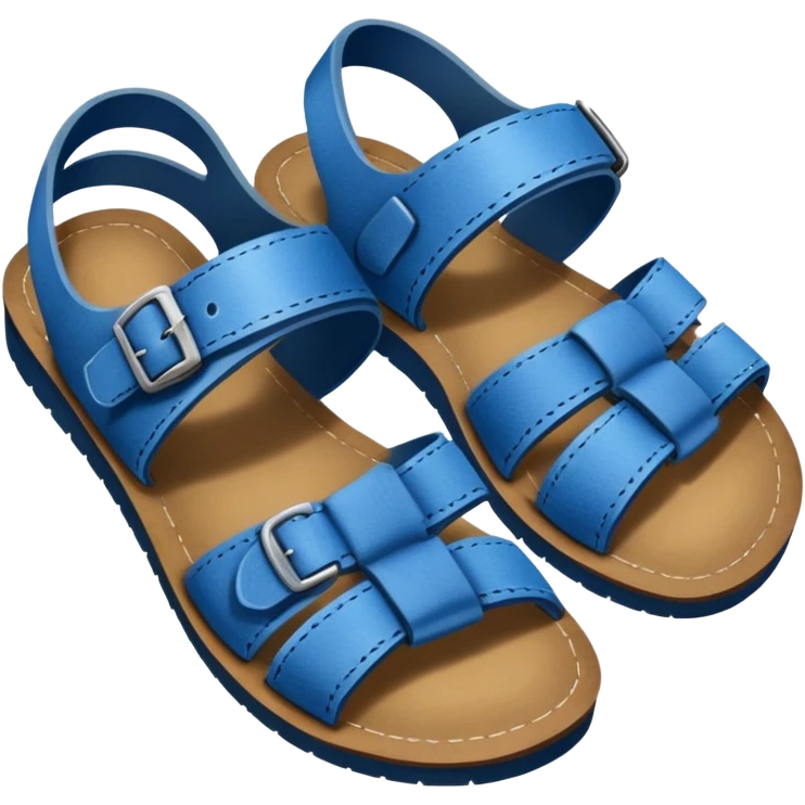 super realistic blue sandals emoji