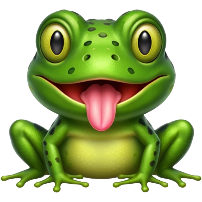 frog with tongue emoji