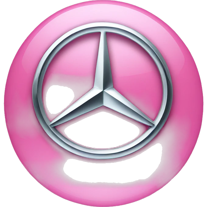 Mercedes logo pink emoji
